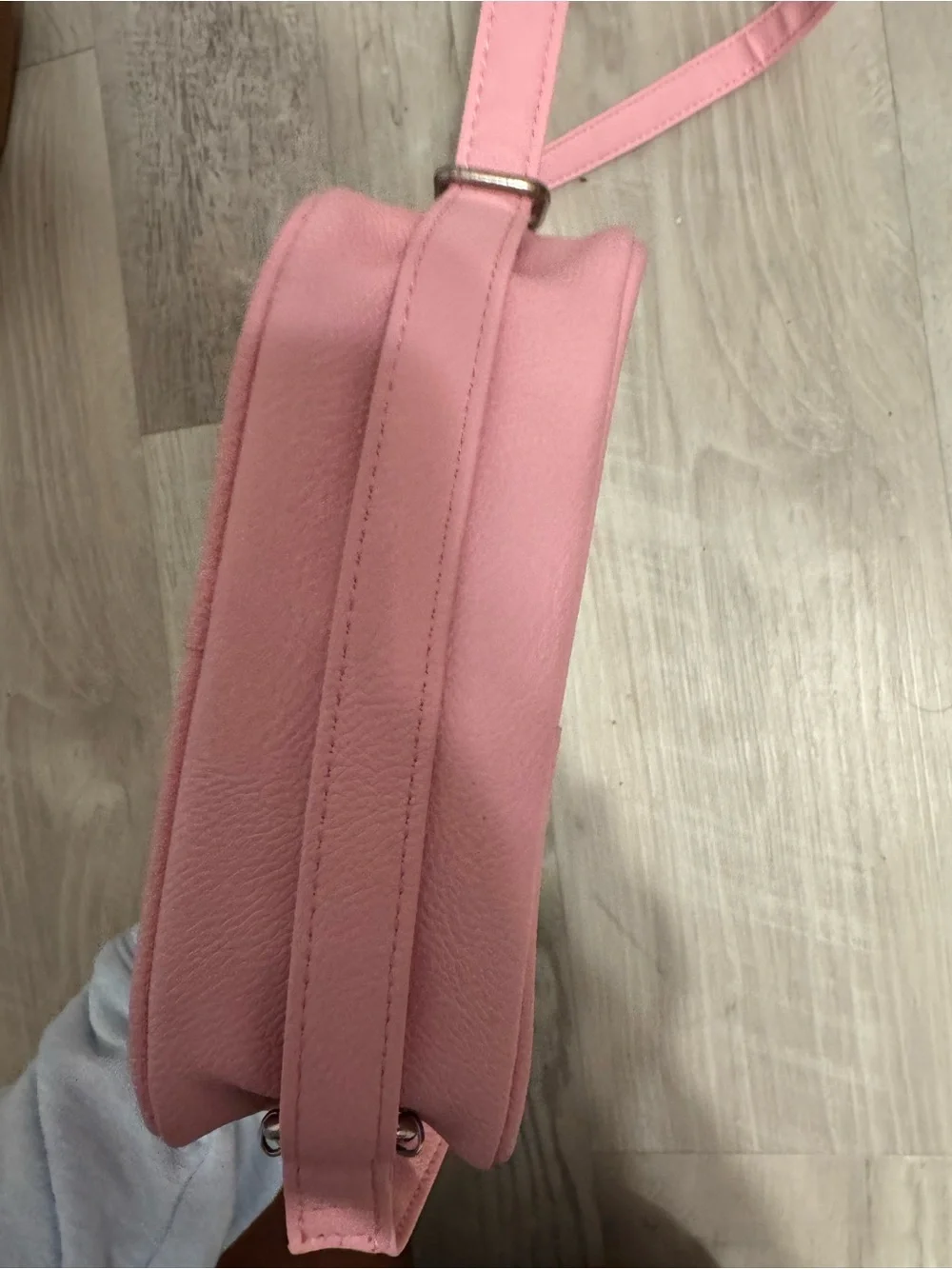 Hello Kitty Pink and White Strawberry Print Crossbody Bag